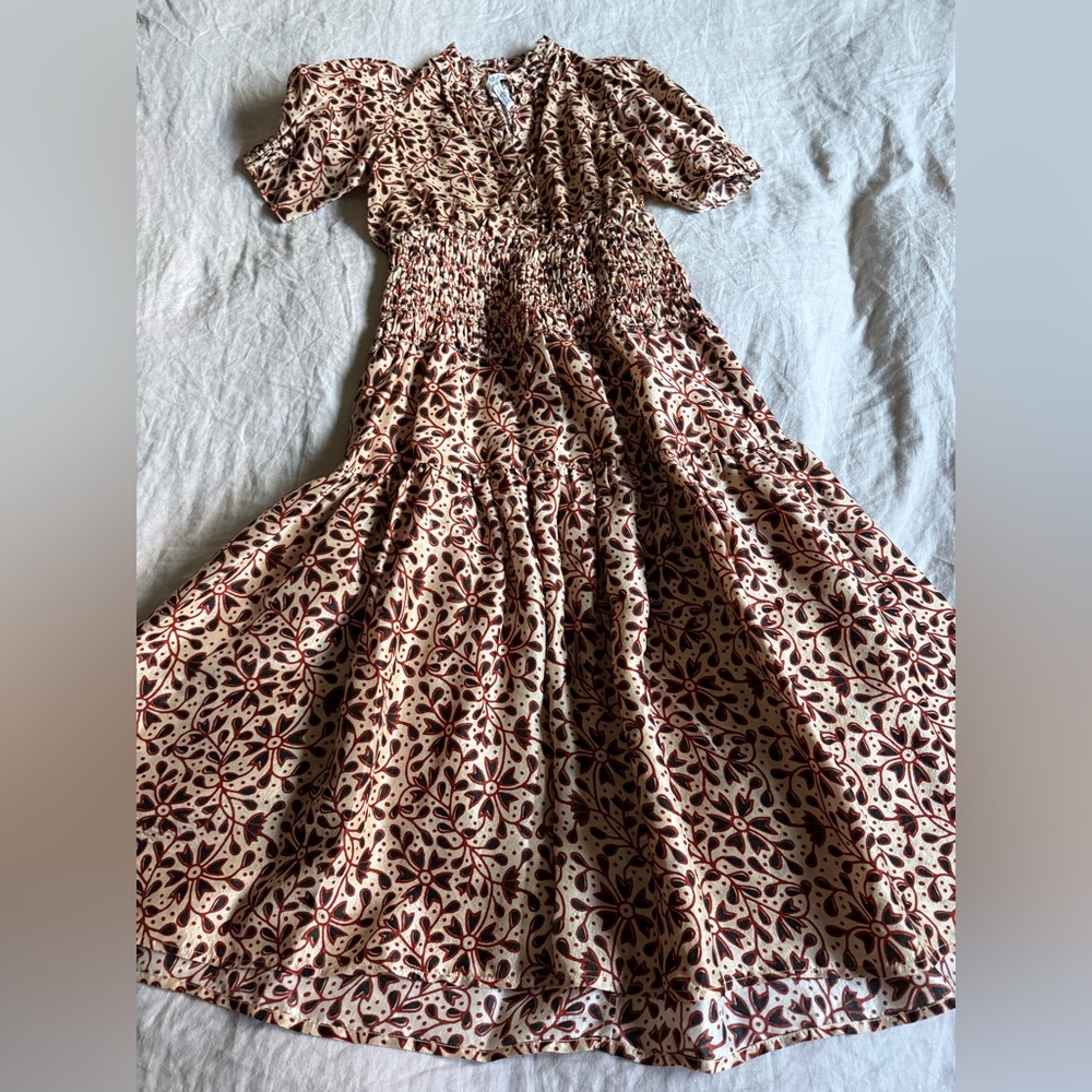 APIECE APART 100% silk Maxi Dress Sz S/M - Picture 13 of 13